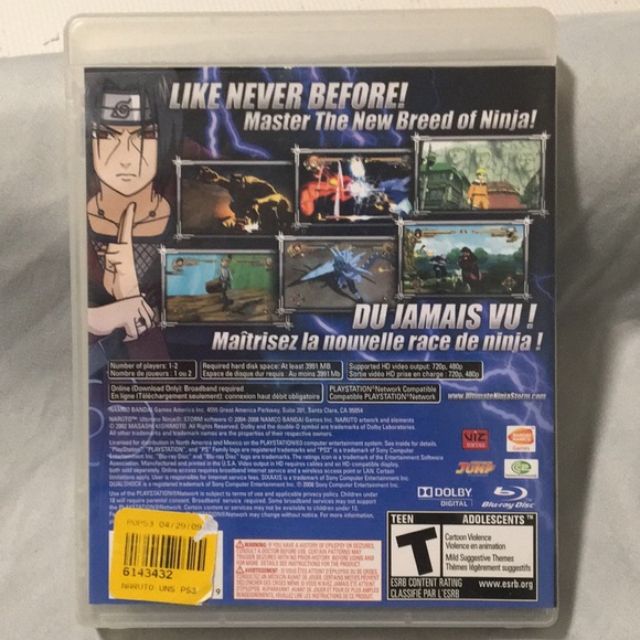 PS3 shonen naruto ultimate ninja storm - Picture 2 of 2